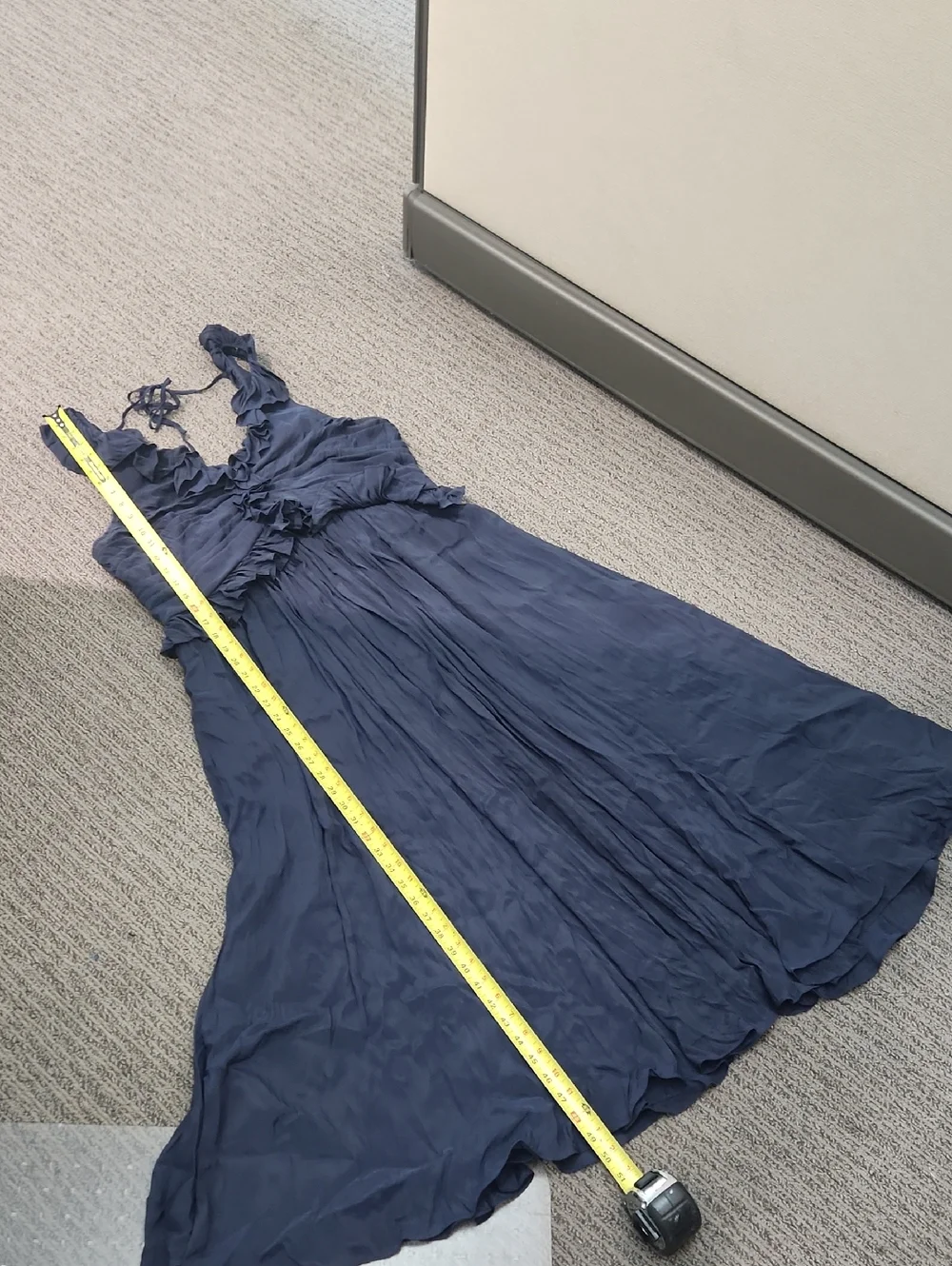 Cinq A Sept Calloway Ruffled Midi Dress Size 16 - Picture 11 of 15